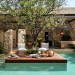 Mexican modern house design with pool